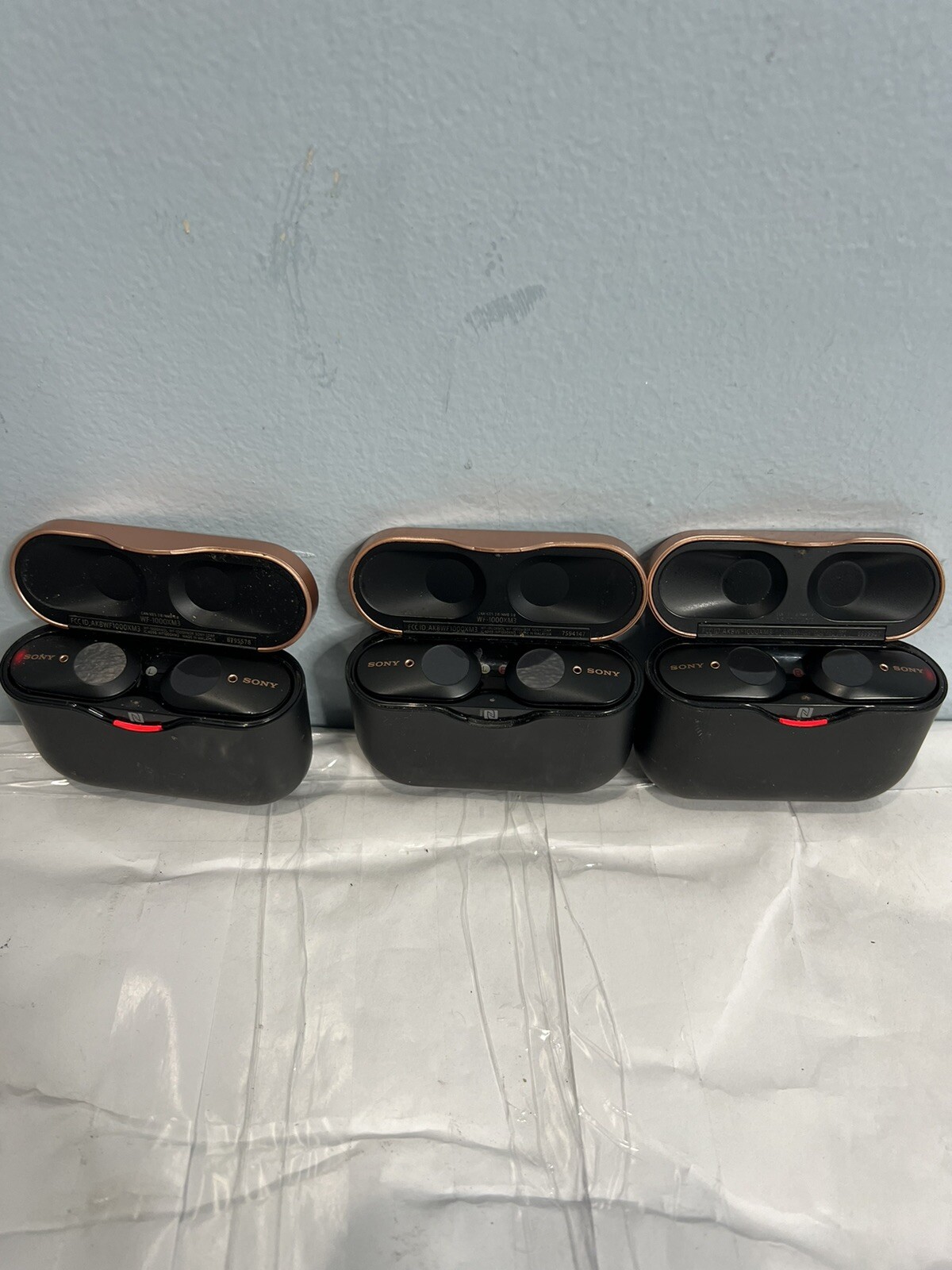LOT OF 3AS IS Sony WF-1000XM3/B Bluetooth Wireless In-Ear Noise-Canceling