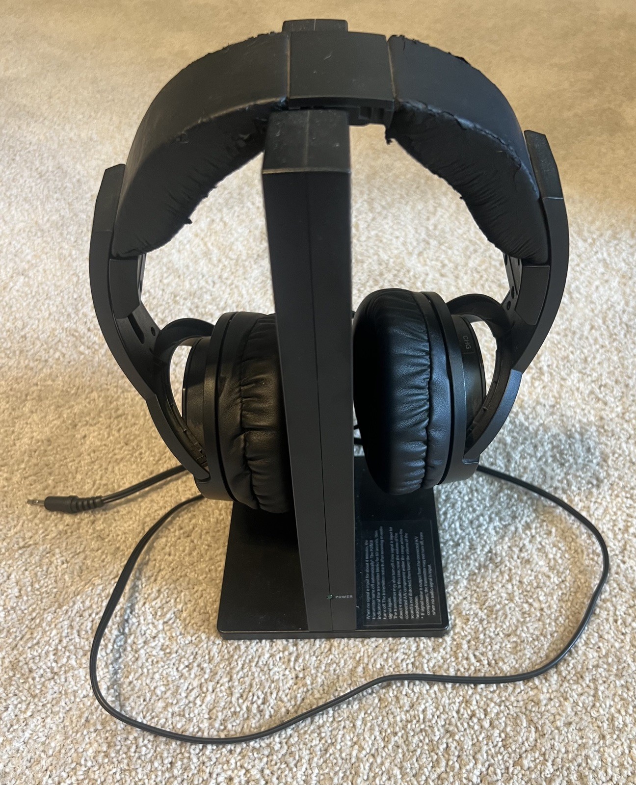 SONY Wireless Headphones MDR-RF985RK & Transmitter Base TMR-RF985R – not tested
