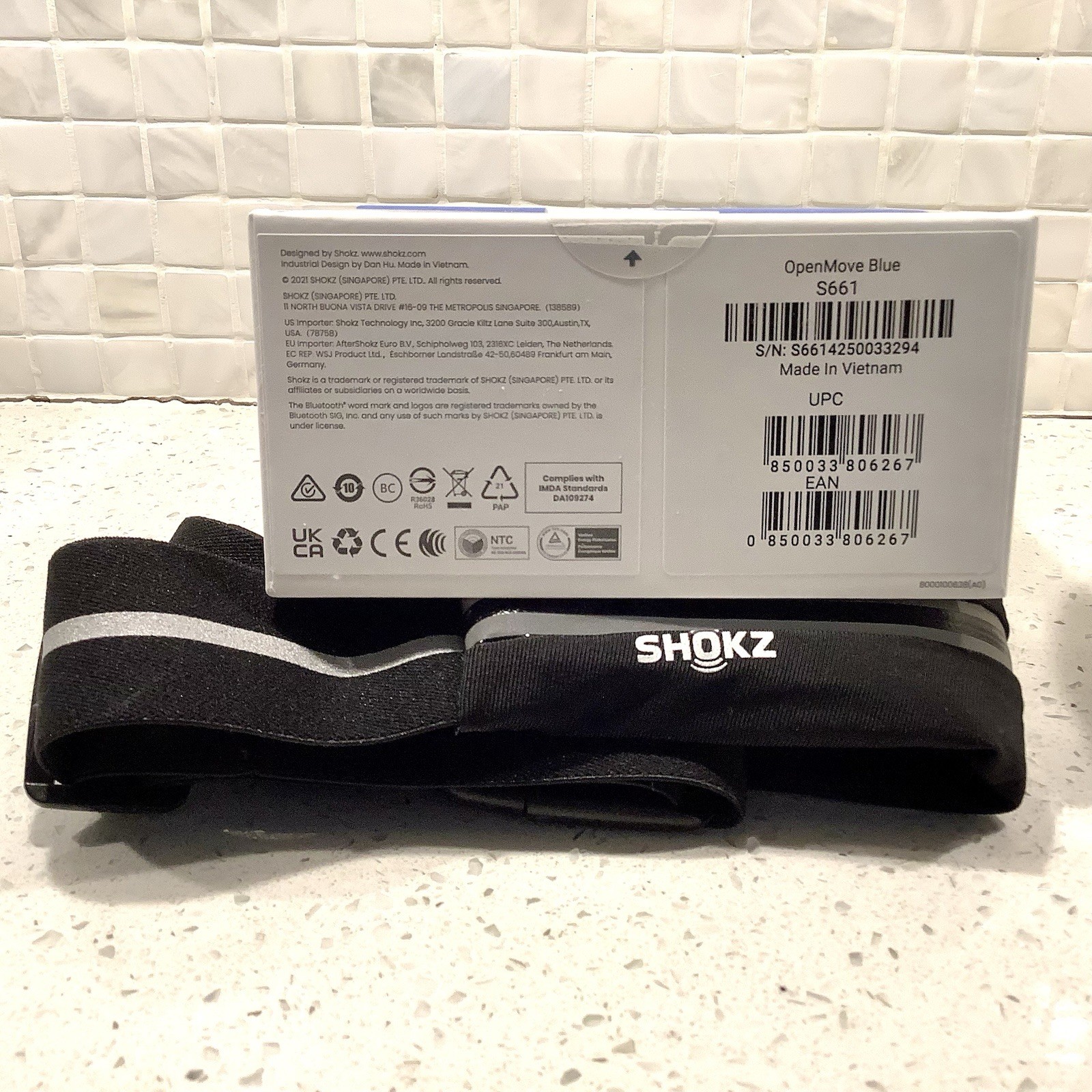 Shokz OpenMove Bone Conduction Headphones, Hardshell Travel Case, Belt & Bag