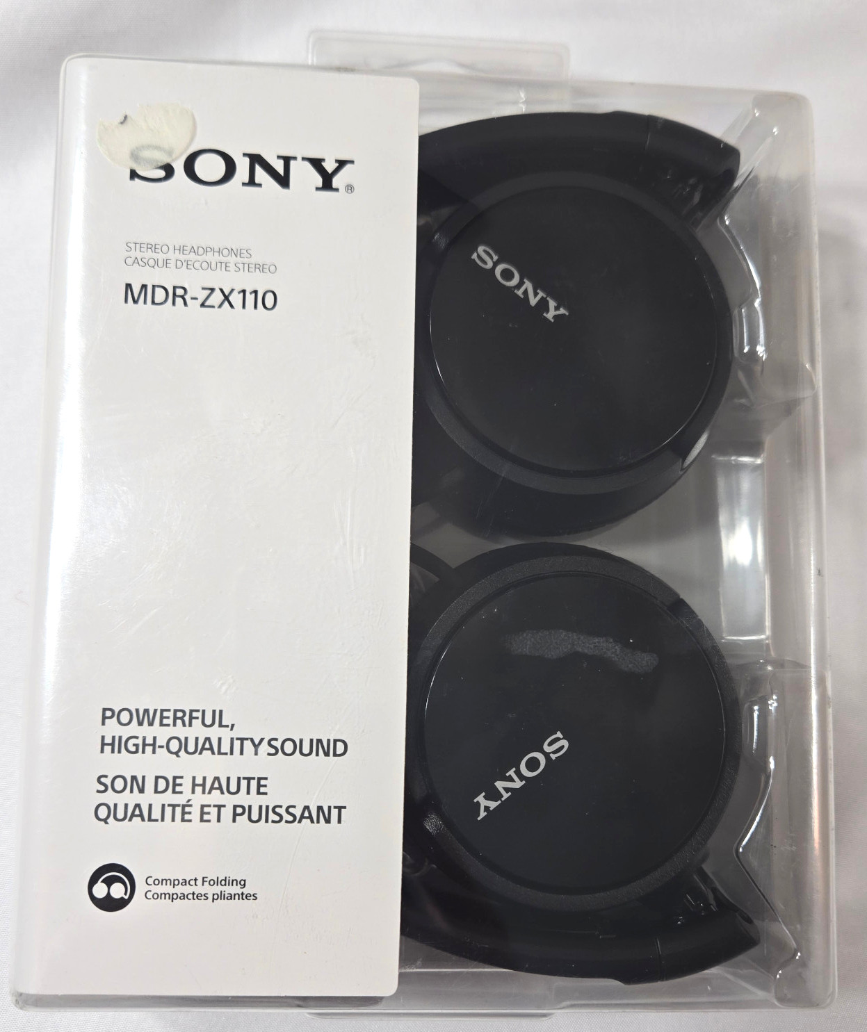 Sony MDR-ZX110 Headphones Black Wired On-Ear New In Box