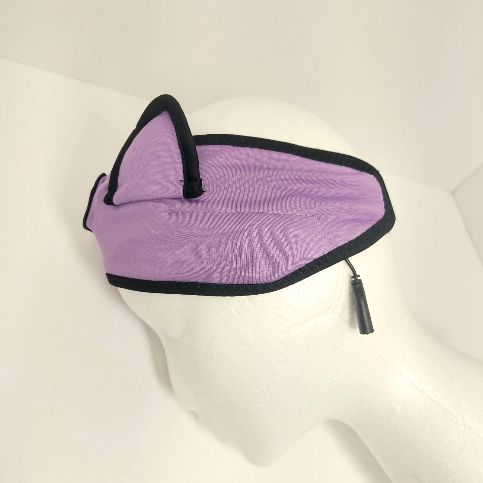 Boodlab Kids Headphones Purple soft fabric Bluetooth BDEM01 Dual Connectivity