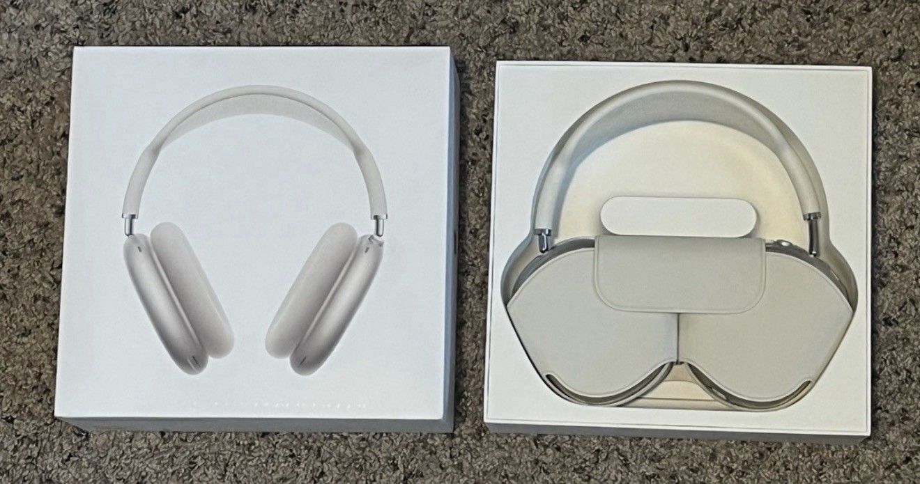 Apple AirPods Max USB-C Over-Ear Headphones Silver/White w/ Smart Case & Box