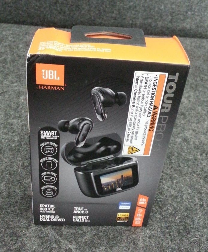 JBL BY HARMAN JBLTOURPRO3BLKAM Tour Pro 3 True Wireless Noise-Canceling Earbuds