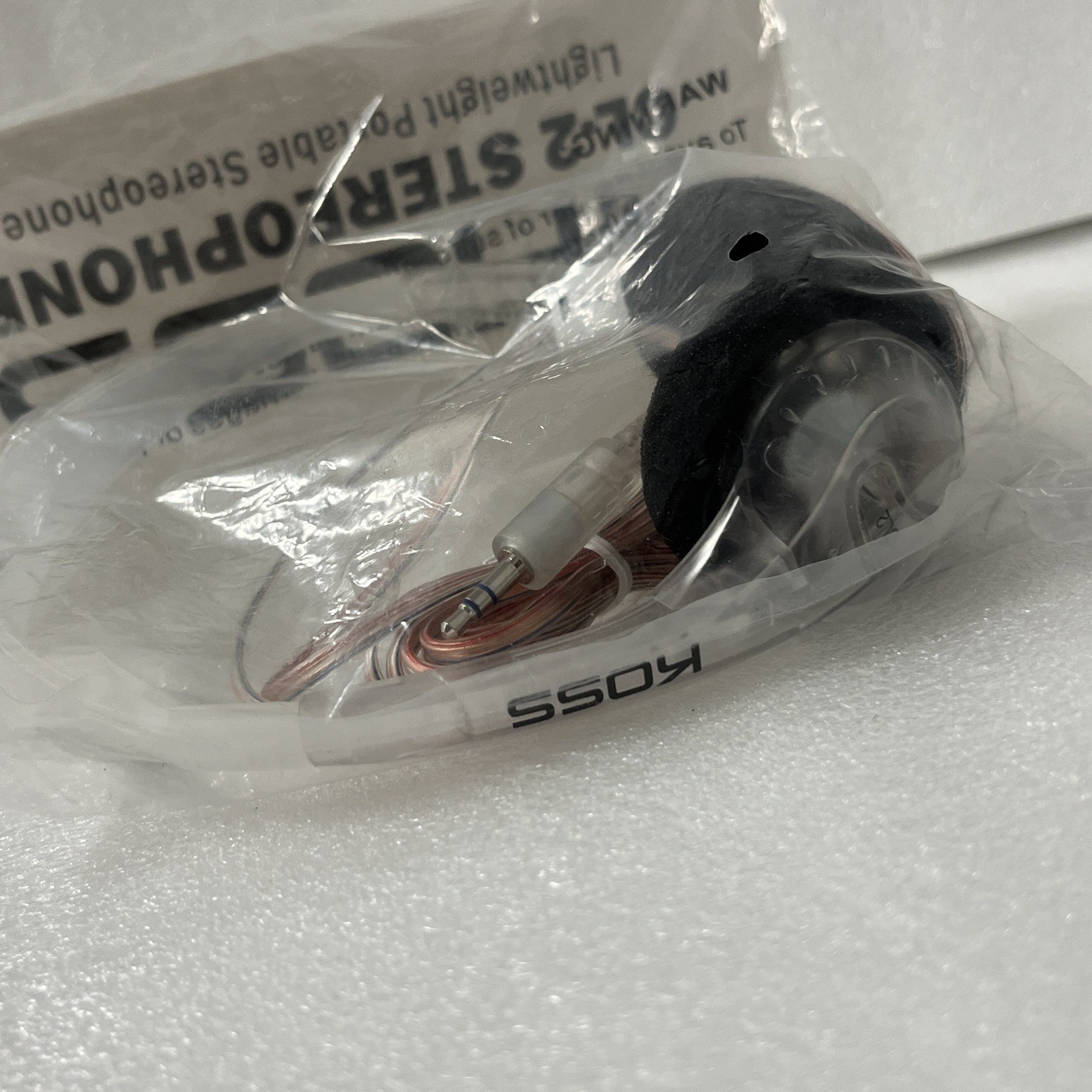 Brand New Vintage Retro Koss CL2 Clear On-Ear Wired Headphones 3.5mm Jack