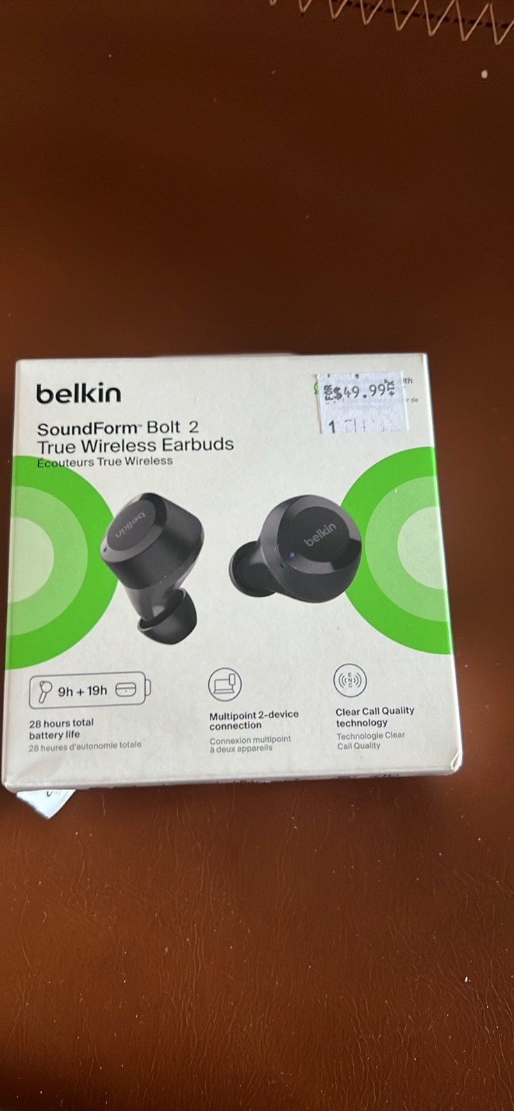 belkin soundform bolt in ear headphones