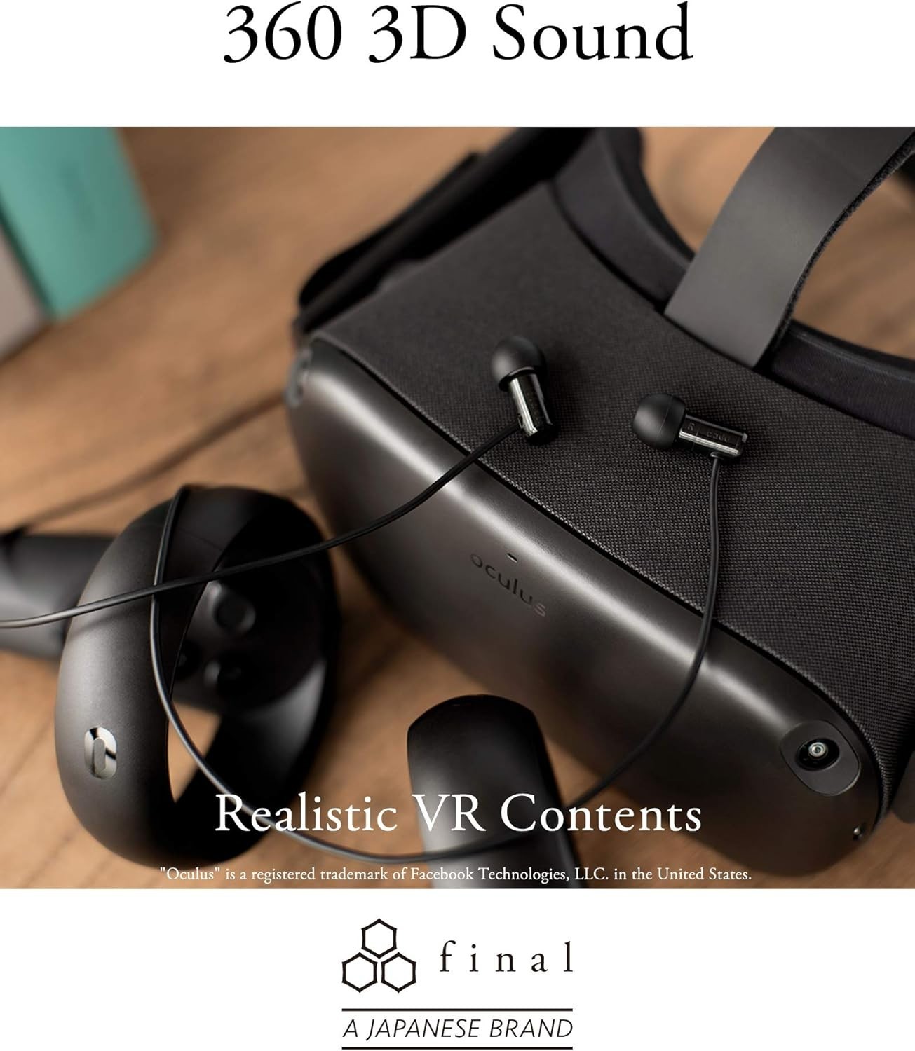 Final Audio E500 In-Ear Monitor Earphones Black VR Binaural ASMR Gaming Japan