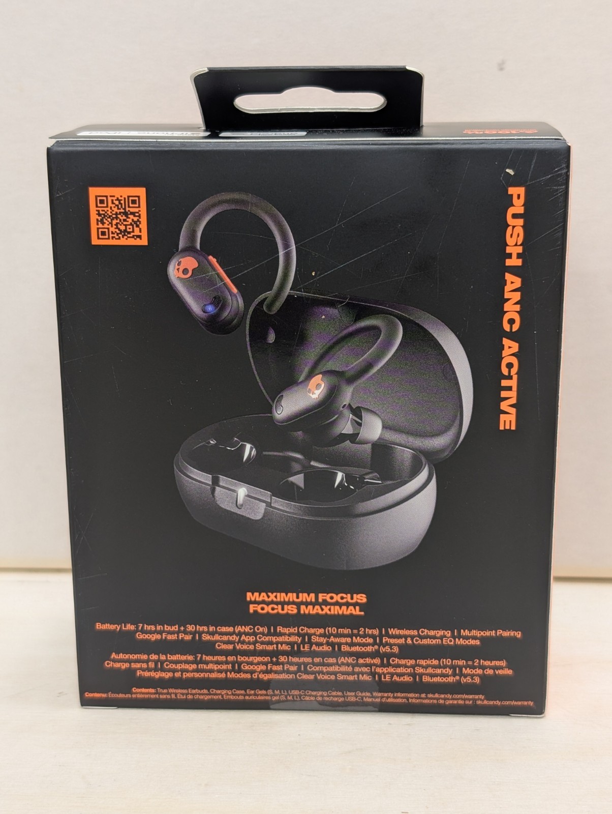 New Skullcandy Push ANC Active in-Ear Wireless Earbuds, 58 Hr Battery, IP67