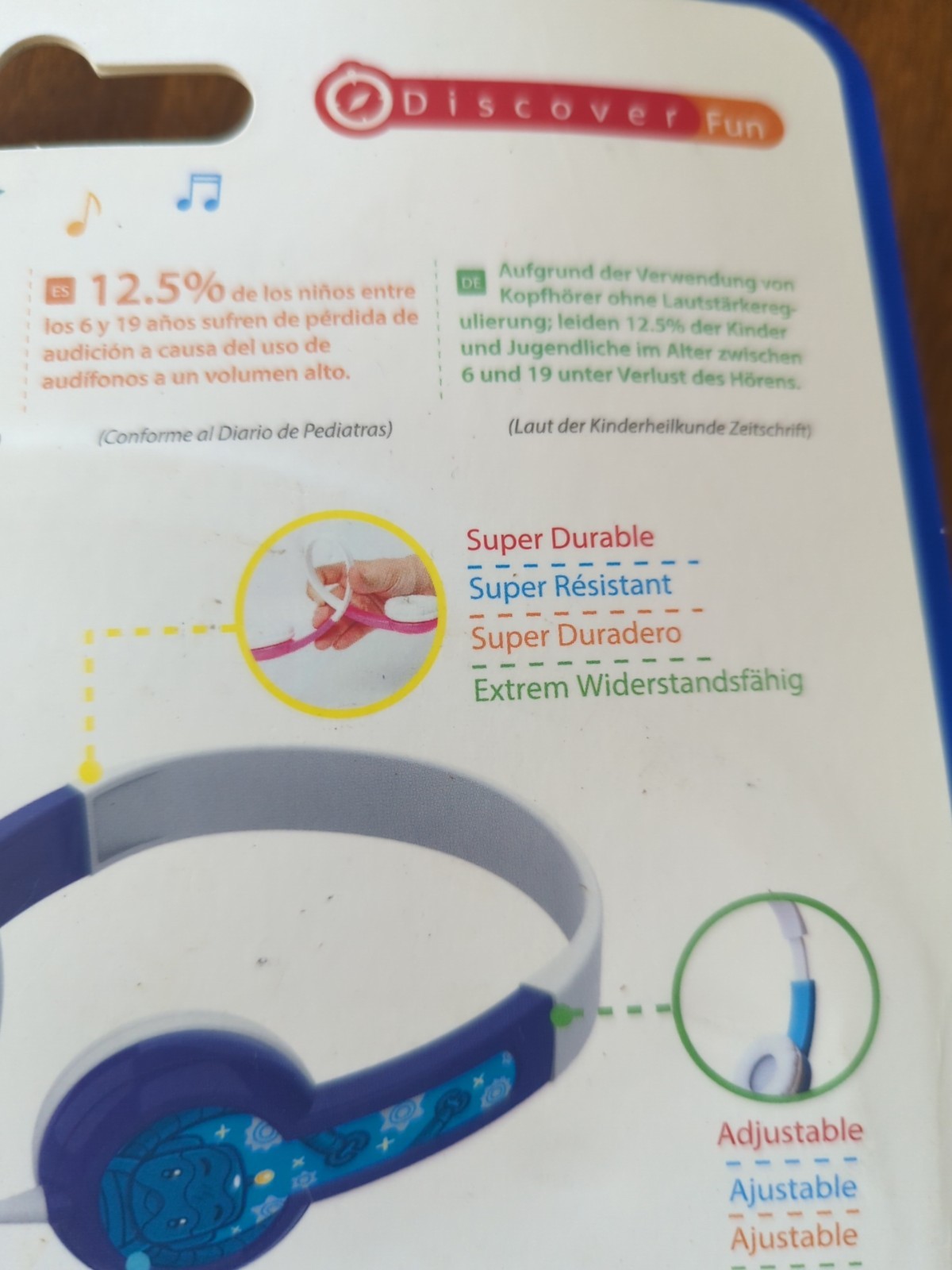 NEW Buddy Phones Safe Audio 85 for Kids Volume Limiting Headphones Anti Allergic