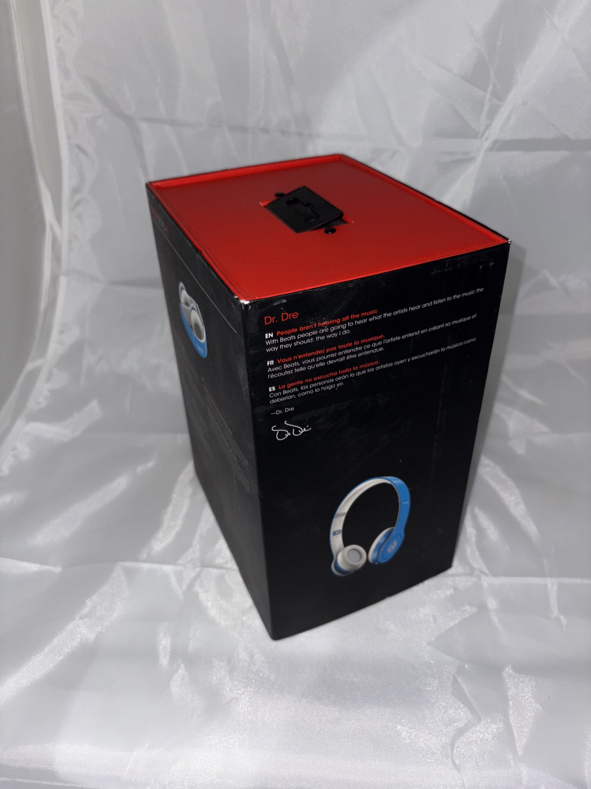 Beats Solo HD On-Ear Headphones Blue – With Case & Cable – Tested & Working USA