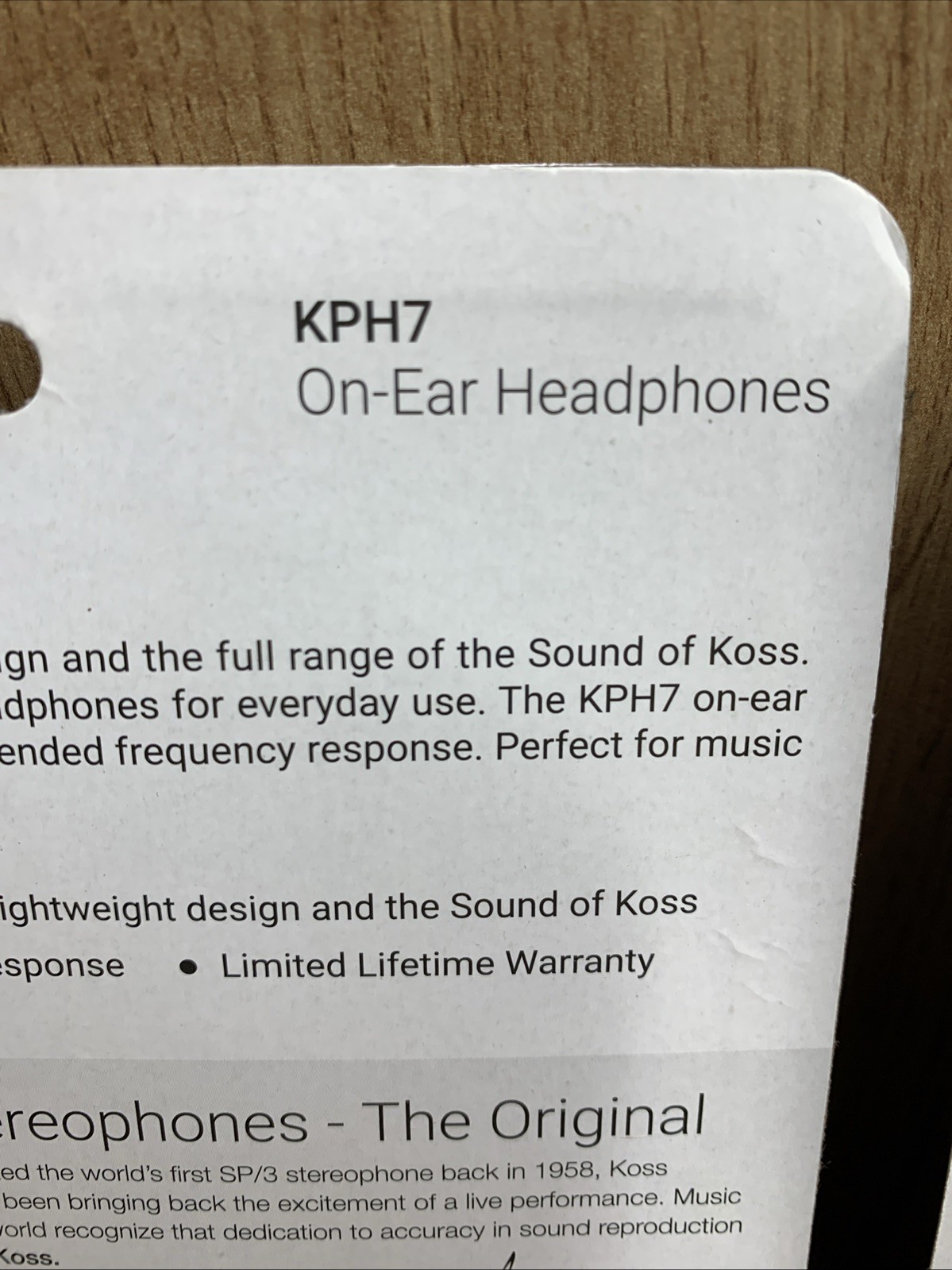 Lot of 3 Koss KPH7 On-Ear Wired Headphones Black 3.5mm Sealed New
