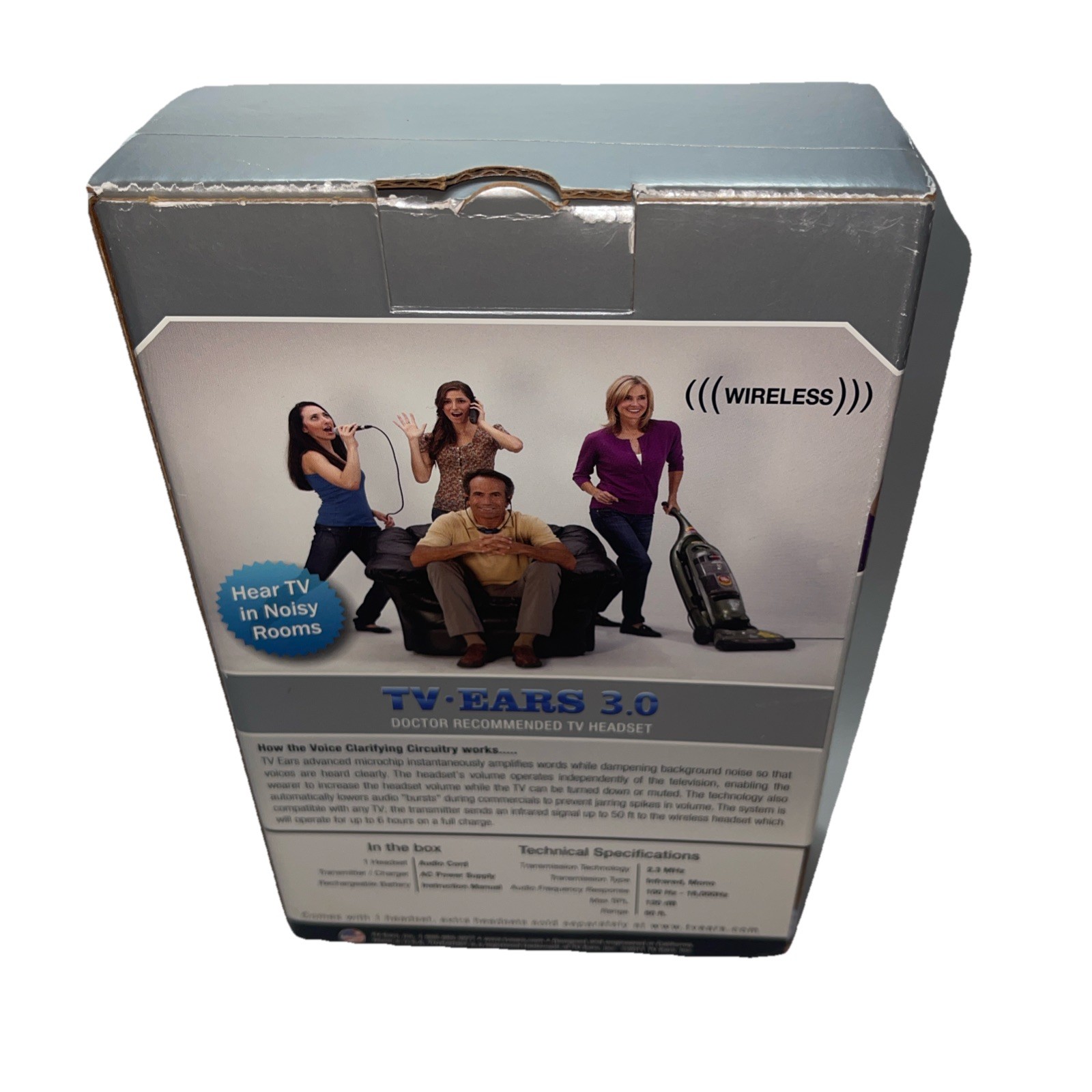 TV Ears 2.3 Mhz Wireless Headset System 3.0 Rechargeable – Works Tested