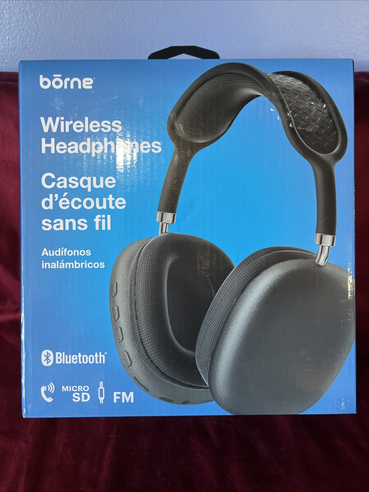 Wireless Bluetooth V5.2 Over-Ear Headphones New Sealed Box Borne Great Gift