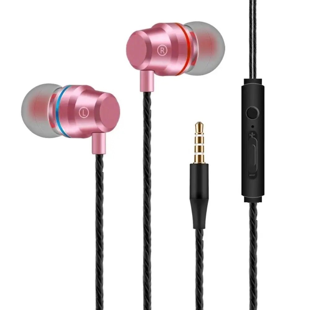 Headphones 3.5mm Wired HiFi Stereo Earbuds With Mic Super Bass