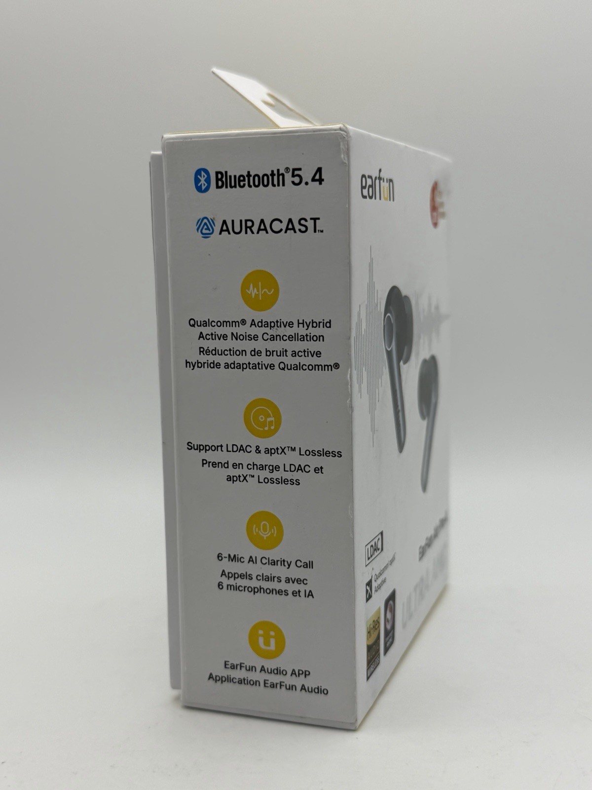EarFun Air Pro 4 Ultra Active Noise Cancelling Wireless Earbuds (TW600) – Black