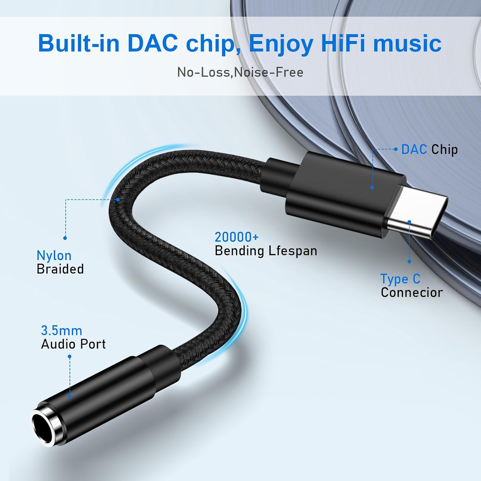 USB C to 3.5mm Audio Headphone Jack Adapter for Samsung Galaxy A17 A16 A56 S25