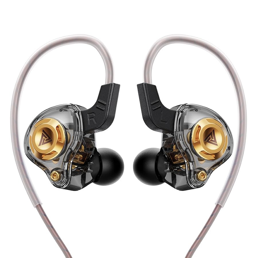 Wired Gaming Earbuds in-Ear Headphones HiFi Game Head Phones in Ear Monitors Dee