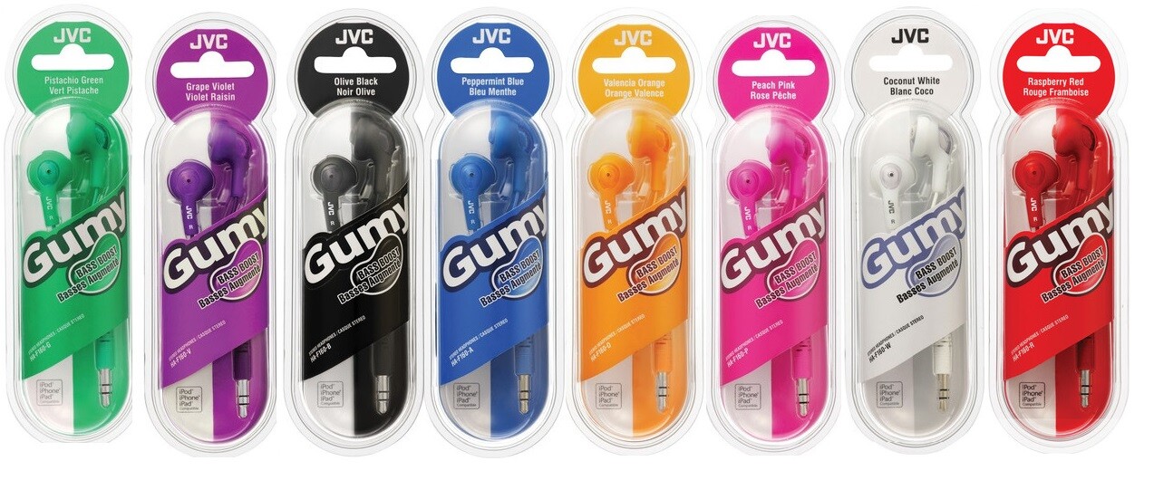 JVC Gummy Headphones New in Retail Sealed Package, NIB