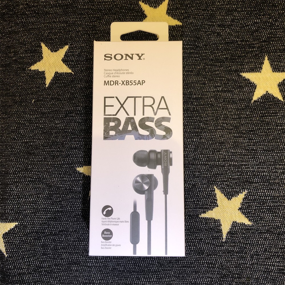 SONY MDR-XB55AP Bass Booster In-Ear Wired Headphones In-line Remote Mic 2 Colors