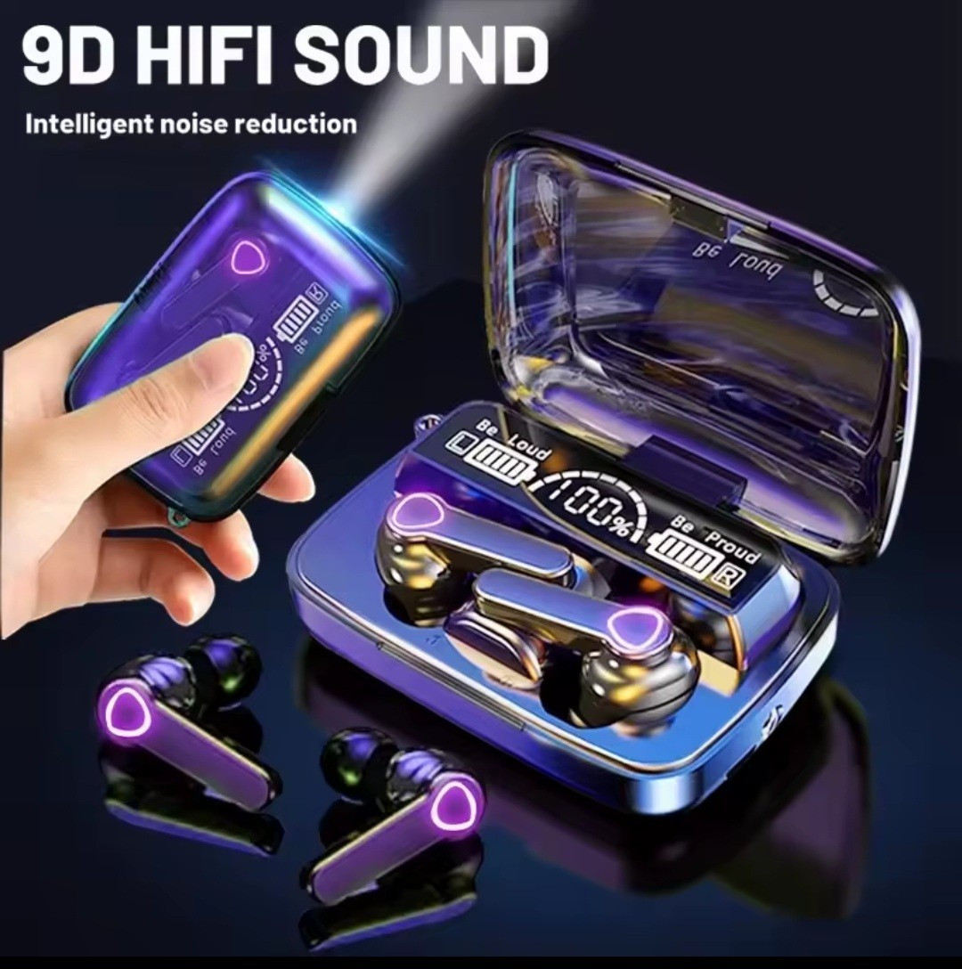 M19 Wireless Bluetooth Earbuds LED Display HiFi Stereo Touch Control