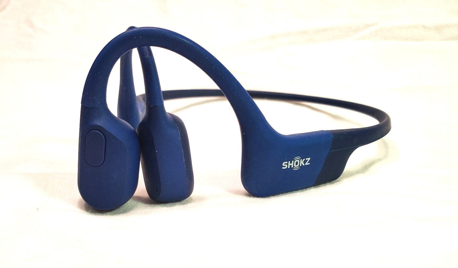 Shokz OpenRun S803 Bone Conduction Open-Ear Headphones Blue With Cable