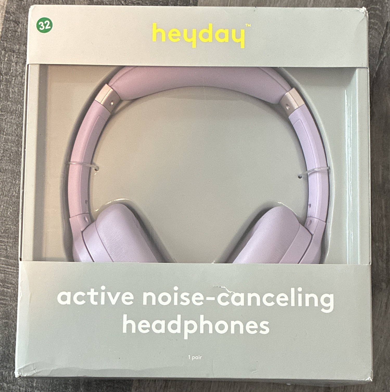heyday Bluetooth Over-Ear ANC Headphones 32mm Drivers Purple