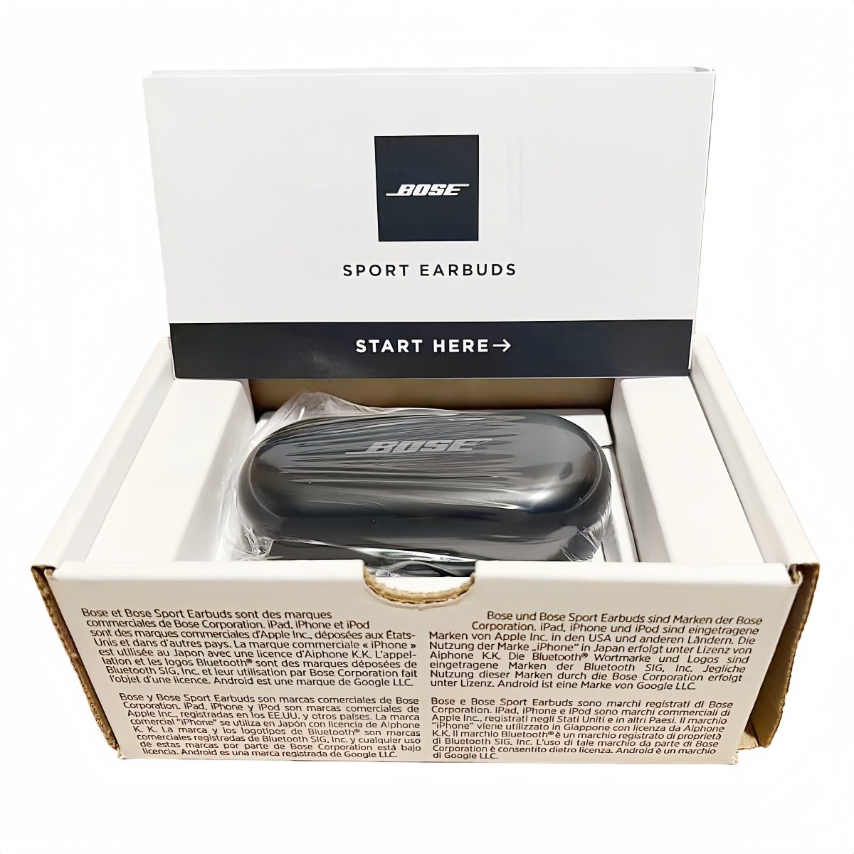Bose Sport Earbuds Wireless Earphones Bluetooth Headphones In-Ear Earbuds Black