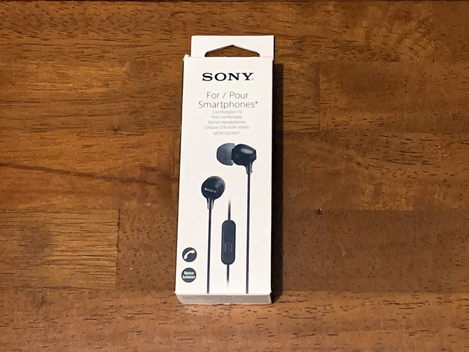 Sony MDR-EX14AP Headset Ear Bud Headphones MDREX14AP BLACK #91 NEW Open Box
