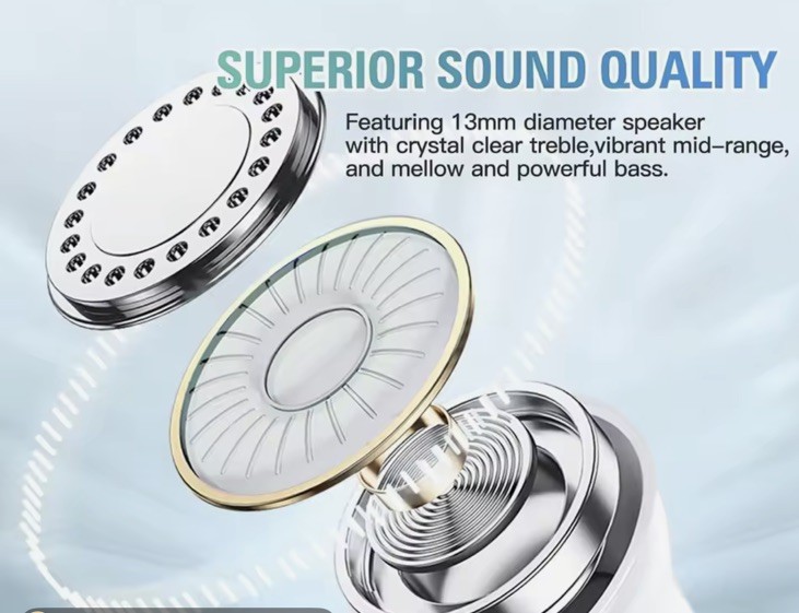 Air Pro Wireless Bluetooth Earbuds With HiFi Noise Reduction iPhone/ Android