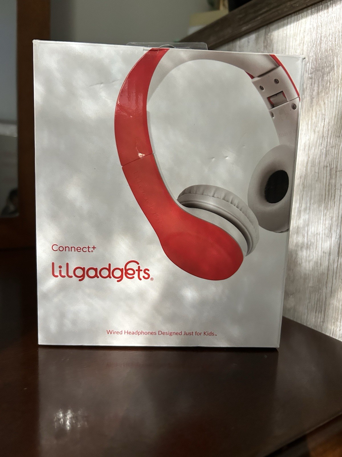 LilGadgets Connect+ Foldable Kids Headphones for School – Red