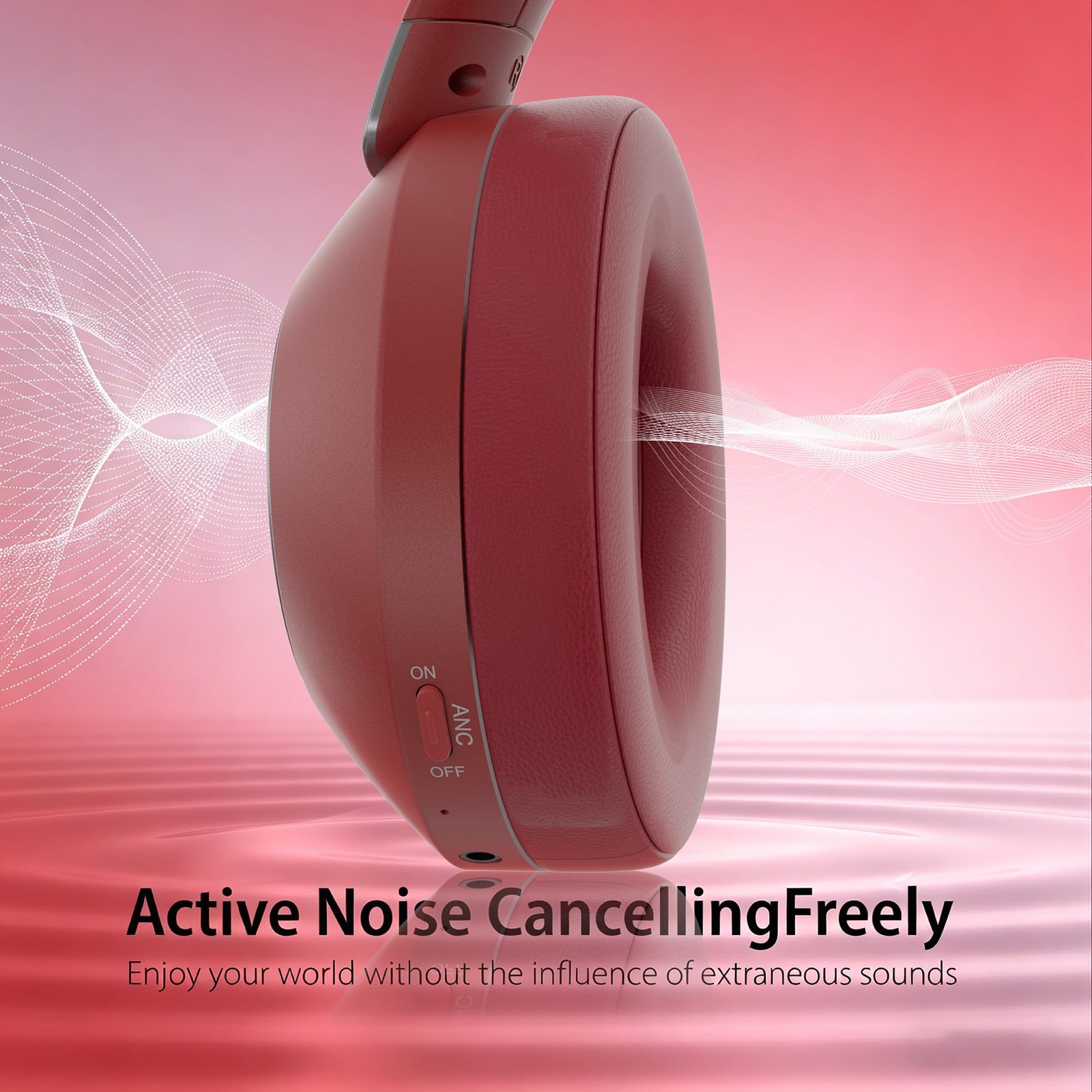 Headphones Wireless Bluetooth, 100H Playtime Active Noise Cancelling Headphon…