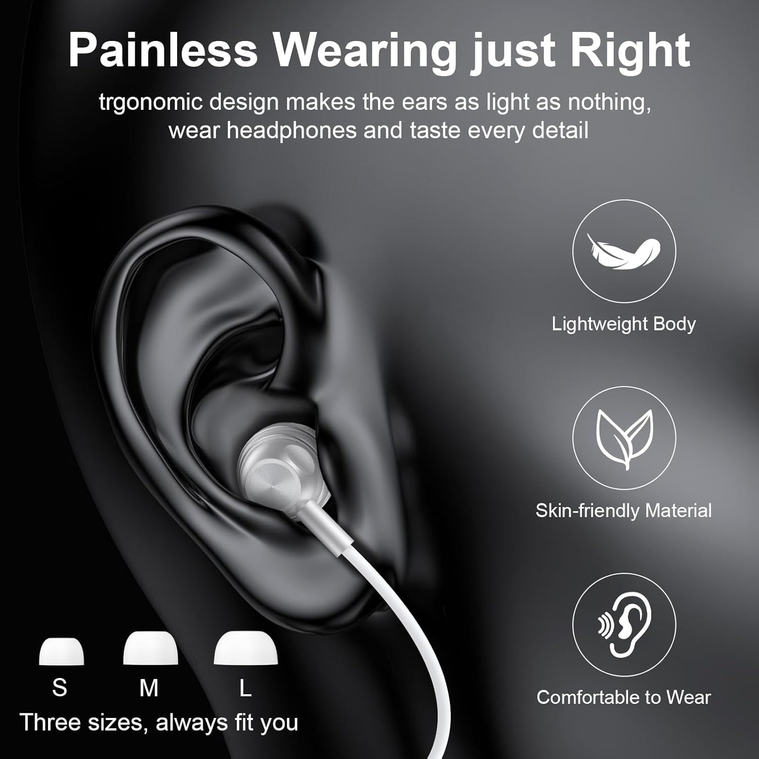 Dynamic Sound USB-C Wired Earbuds for Google Pixel 10 Pro – Tangle-Free Design