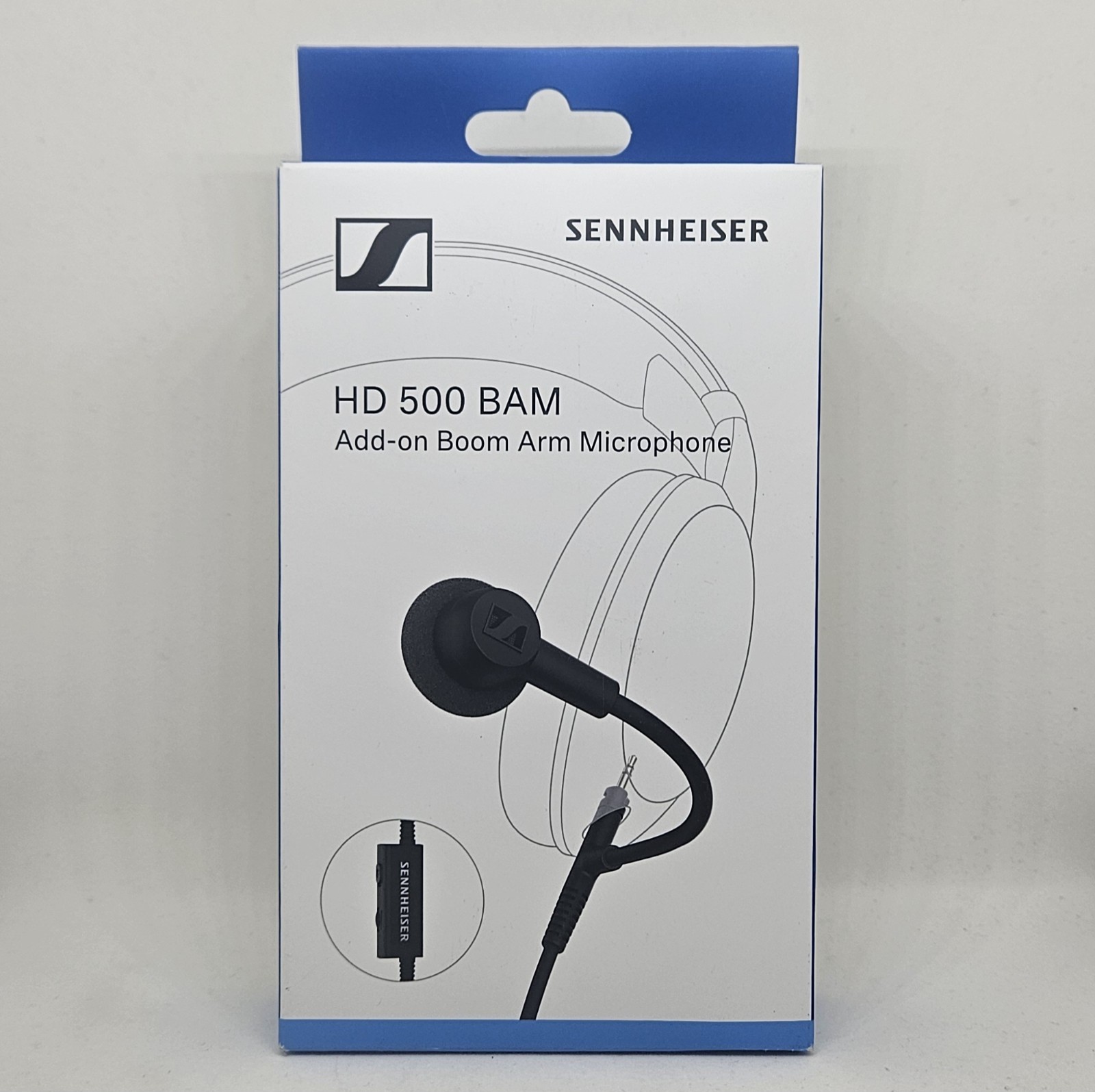 Sennheiser HD 500 BAM Boom Microphone 3.5mm Mute Volume Gaming. NEW