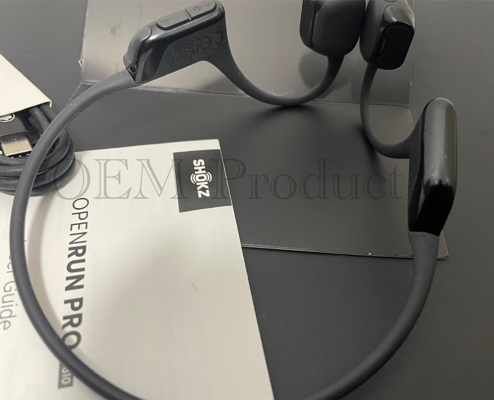 Shokz OpenRun Pro 2 Bone Conduction Open-Ear Sport Headphones -Black (S820)