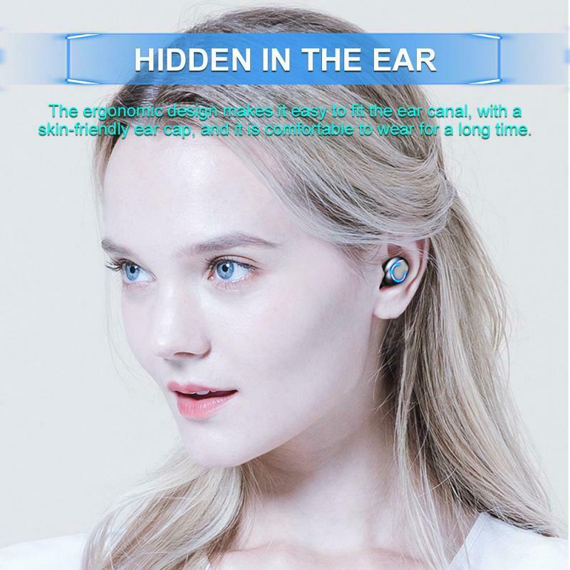 Waterproof Bluetooth 5.0 Earbuds Stereo Sport Wireless Headphones in Ear Headset