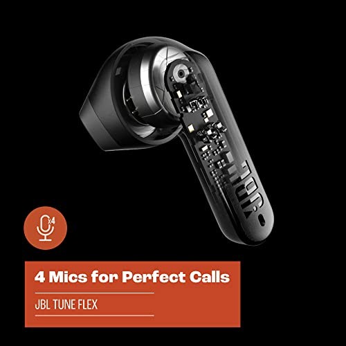 Tune Flex – True Wireless Noise Cancelling () Small Earbuds Black