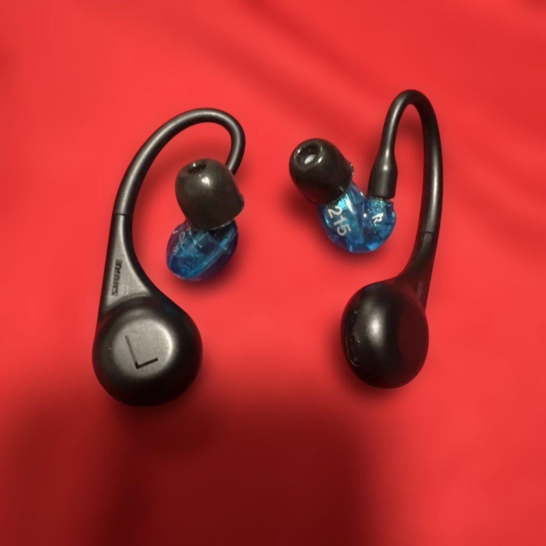SHURE AONIC 215 True Wireless Gen 2 Blue Earphones Used w/ Box Case Cable jp