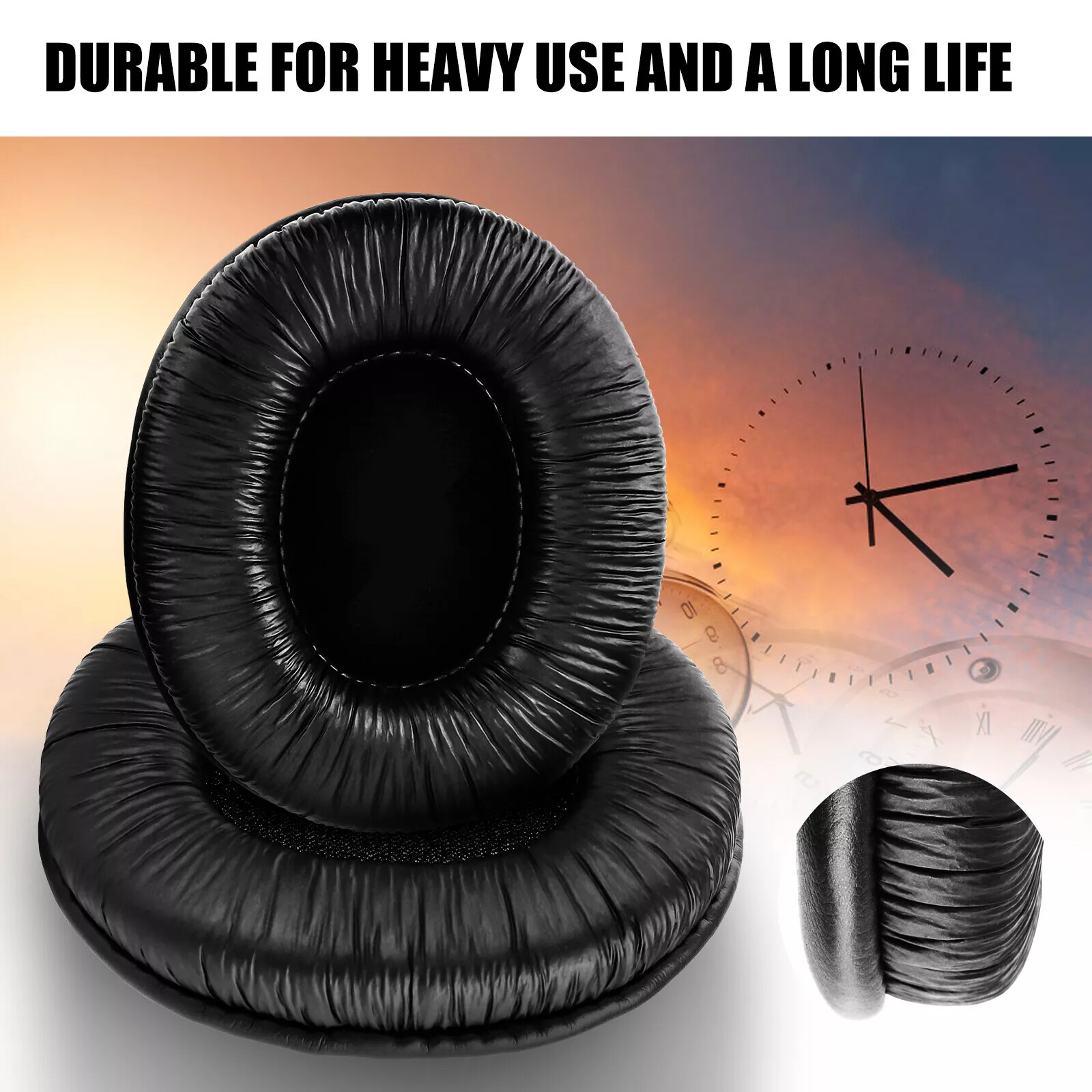 4x Ear Pads Cushion Replacement For Sony MDR-7506 MDR-V6 MDR-CD 900ST Headphones