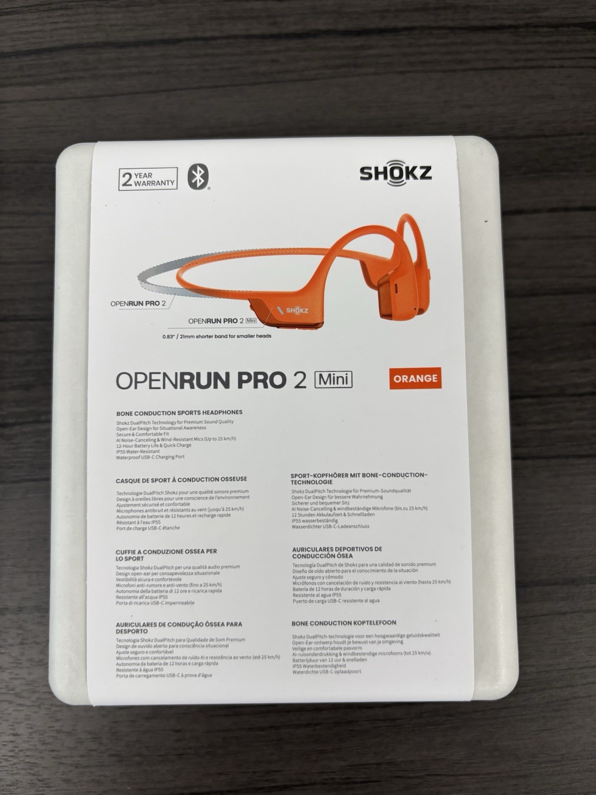 Shokz Open Run Pro 2 Mini Bone Conduction Sports Headphones – orange