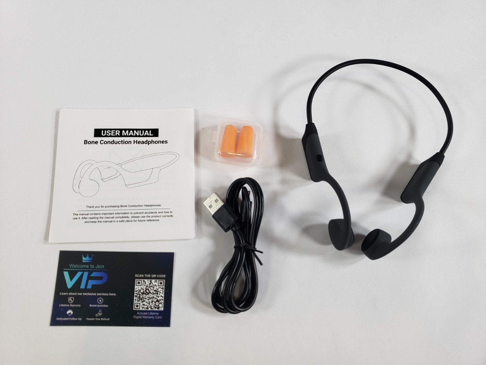 HS1 Bone Conduction Headphones Open-Ear Wireless Bluetooth Workout Headphones