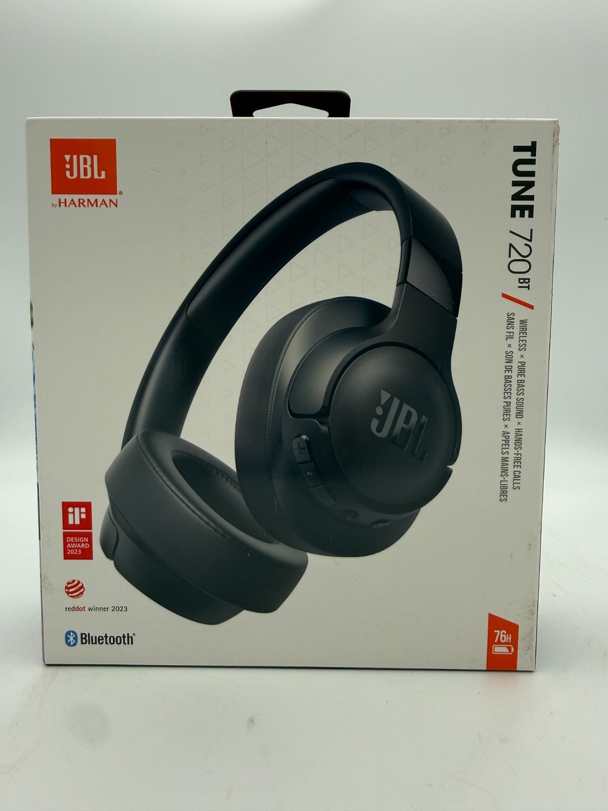 JBL Tune 720BT Wireless Bluetooth Over-Ear Headphones Black NEW
