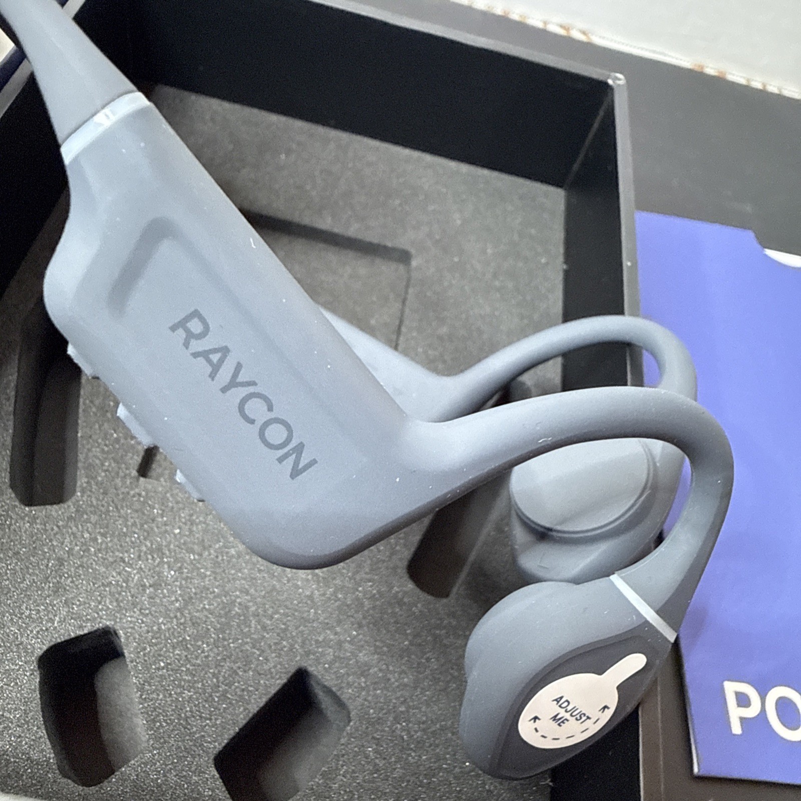 Raycon Bone Conduction Headphones (Gray) Model # RBB842
