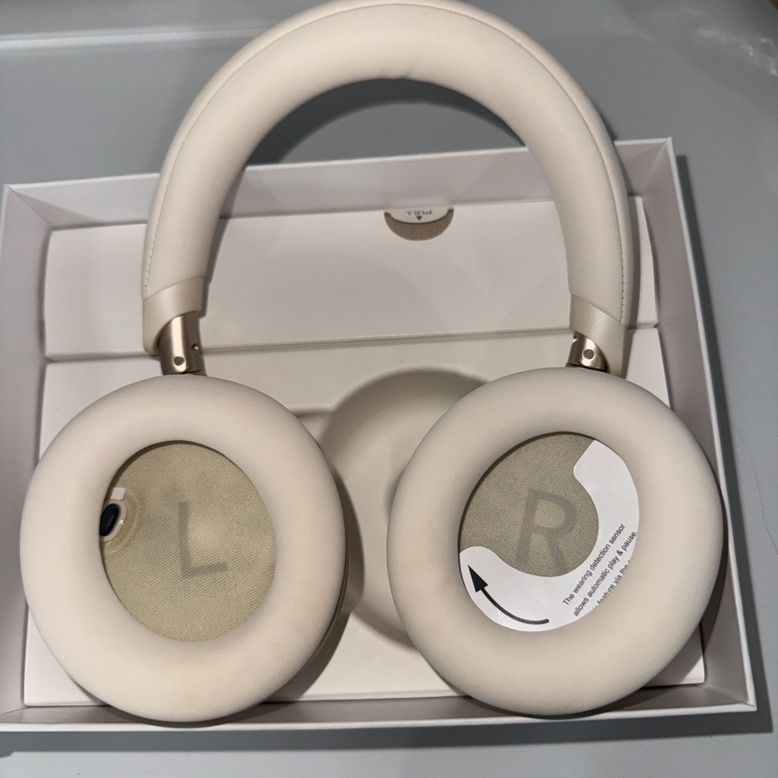 soundcore Space One Wireless Bluetooth ANC Over-Ear Headphones Beige Open Box