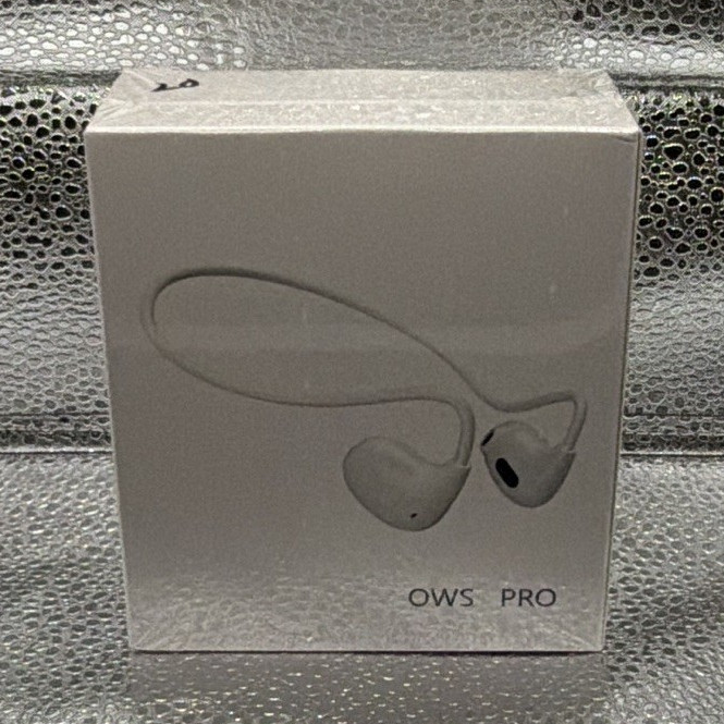 OWS PRO VV4 Wireless Bluetooth Ear-Hook In-Ear Earbuds Built-In Mic White