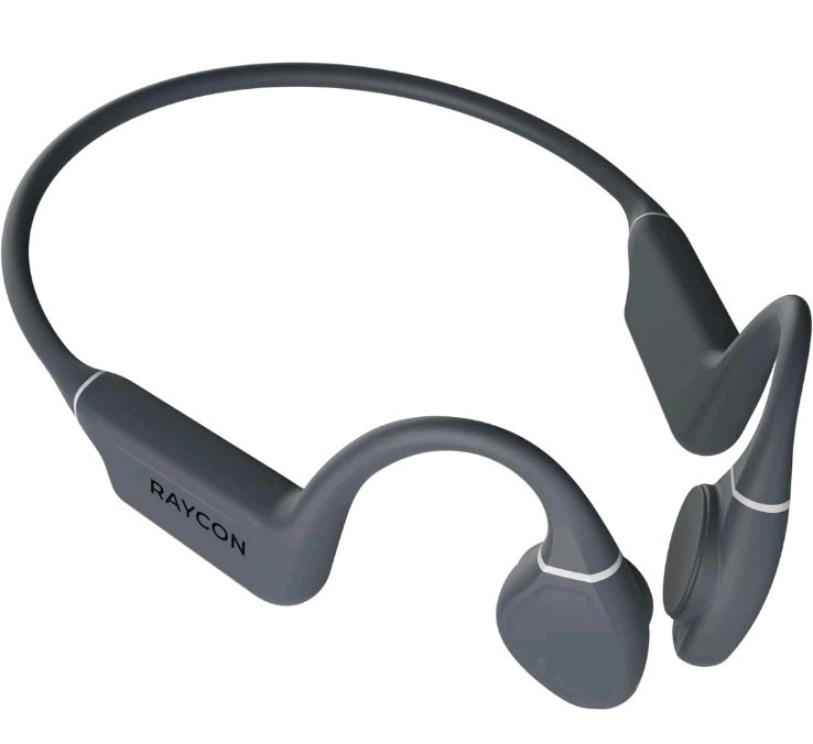 Raycon Bone Conduction Headphones Bluetooth Open Ear Gray New Open Box IP68
