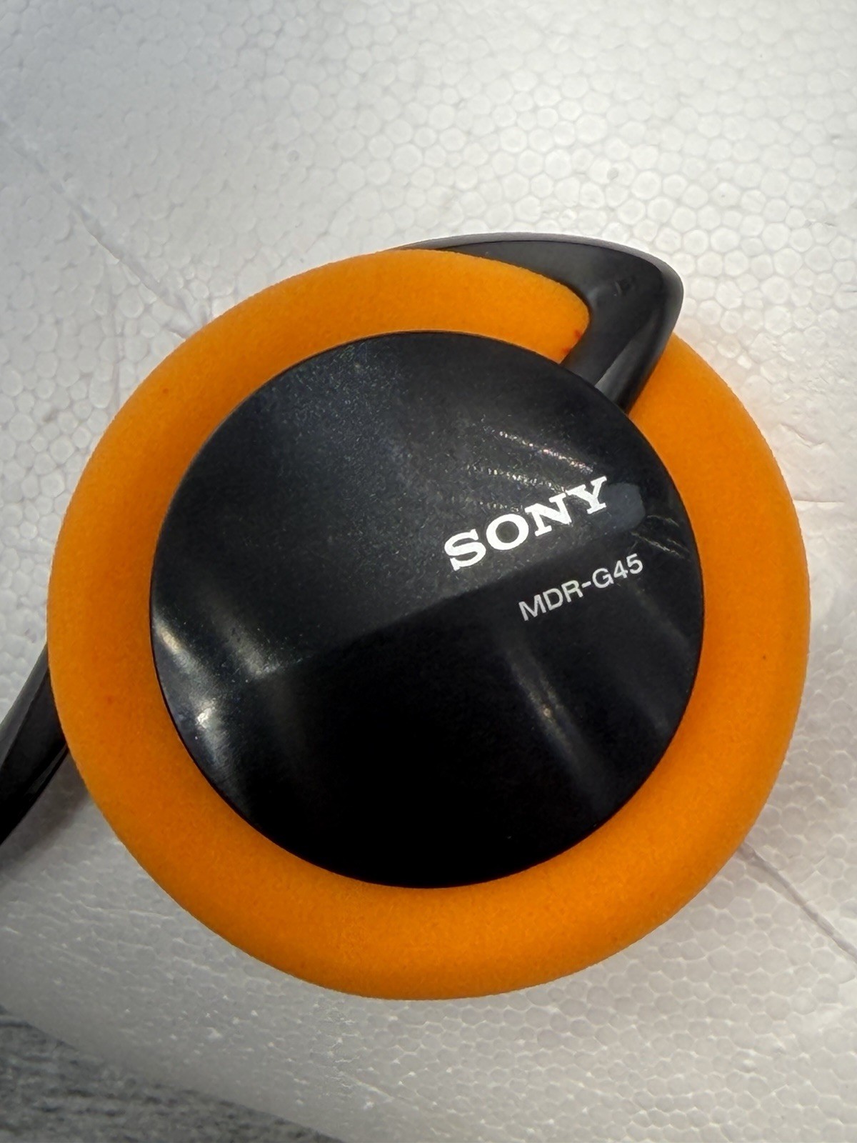 Sony MDR-G45 Street Style On Ear Behind The Neck Headphones 90s Y2K Black Orange