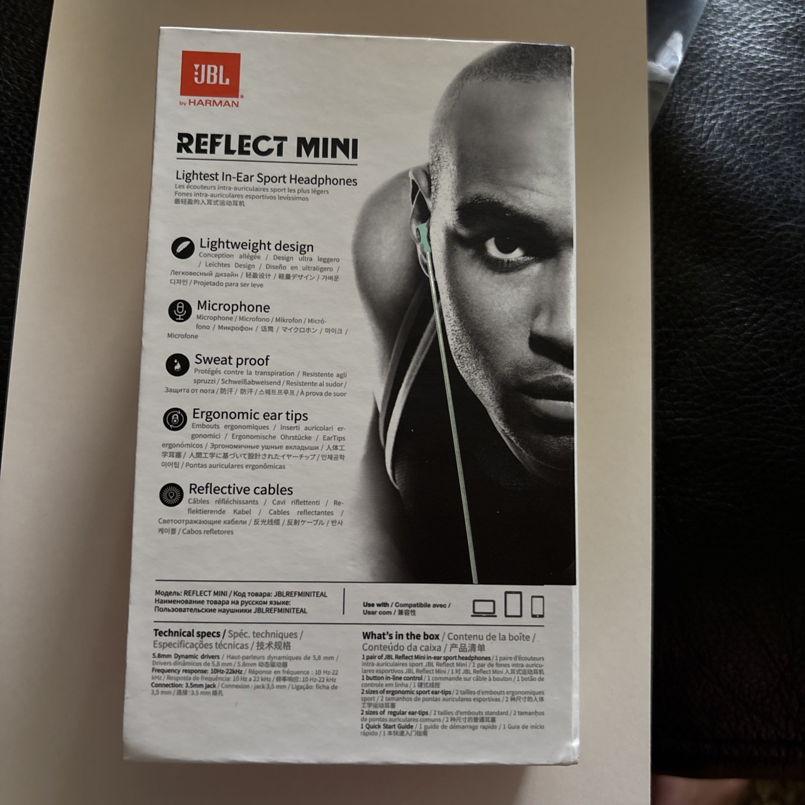 JBL Reflect Mini Lightweight In-Ear Sport Headphones – Teal New In Box