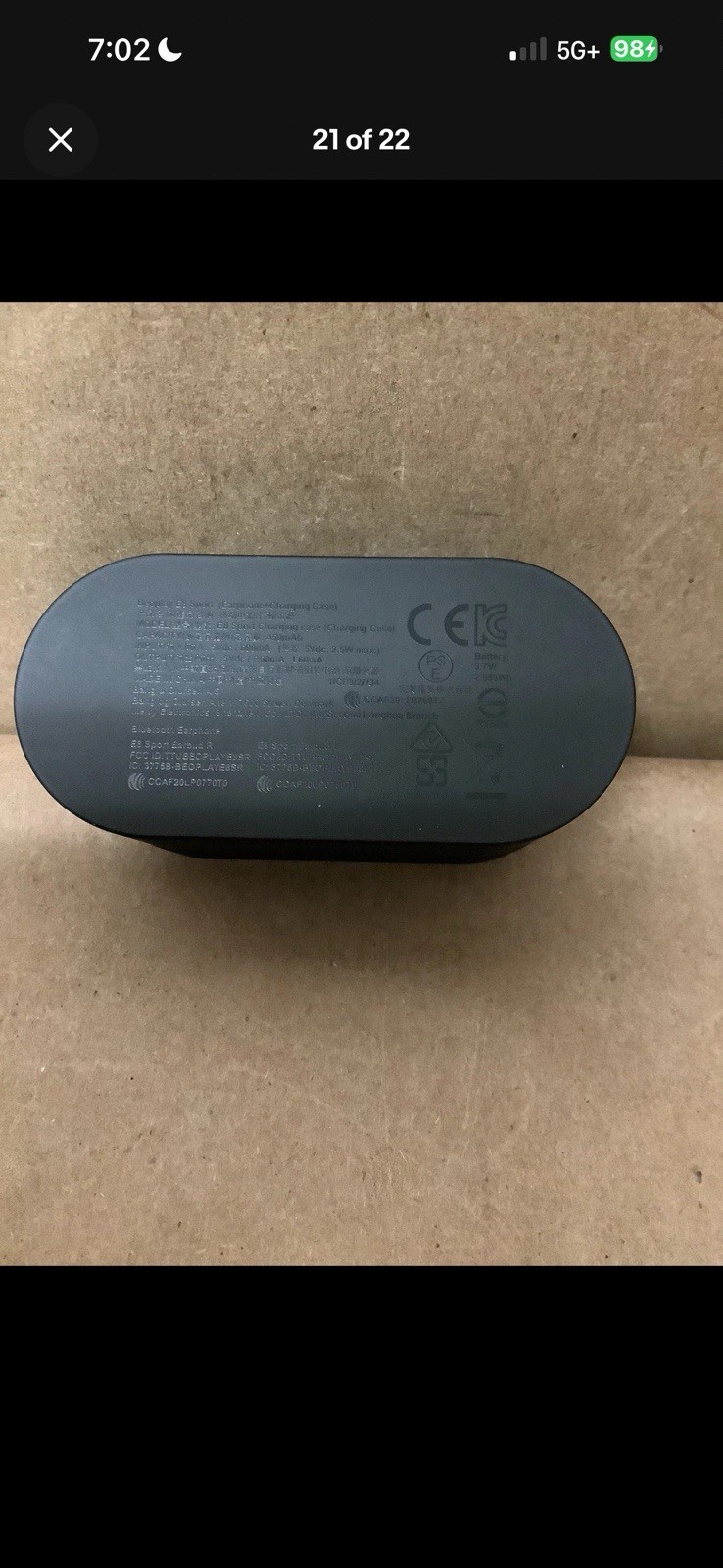 Bang & Olufsen B&O BeoPlay E8 Wireless Bluetooth Earbuds In Charger Case – Black