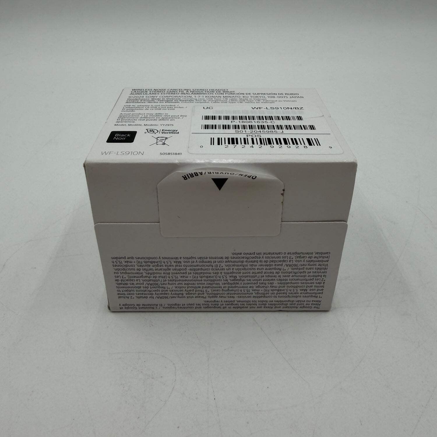 New Sony LinkBuds Fit Noise Cancelling Wireless Earbuds Black WF-LS910N