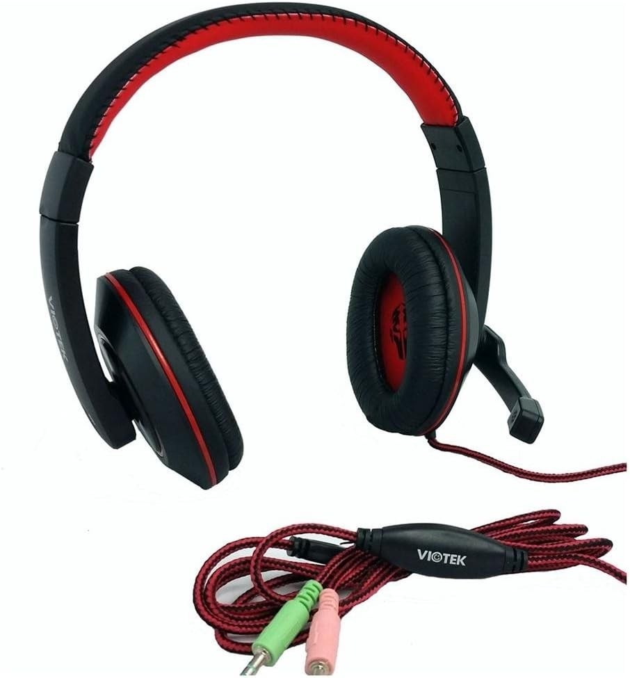 Viotek R-VT849MV Hi-Fi Headphones 40mm Drivers, Mini-Jack Interface, Microphone