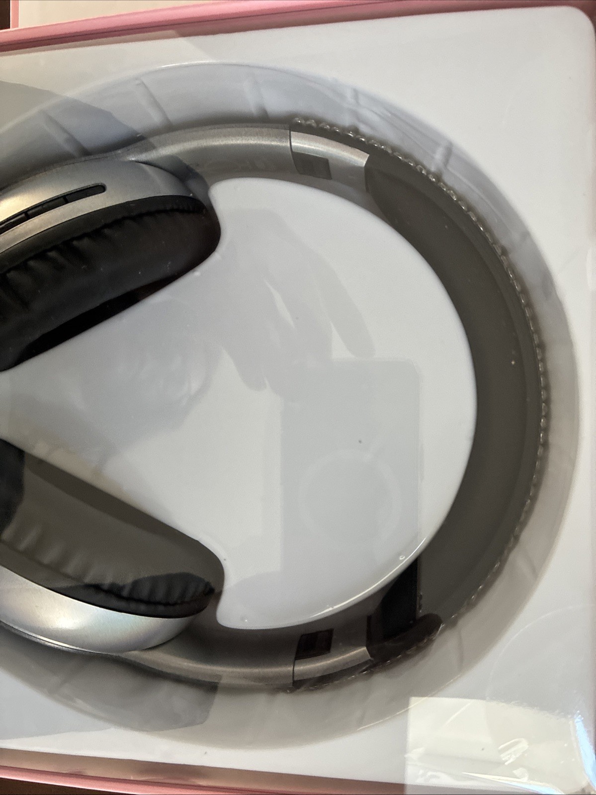 New Juicy Couture Bling Silver Grey Rhinestone Wireless Headphones